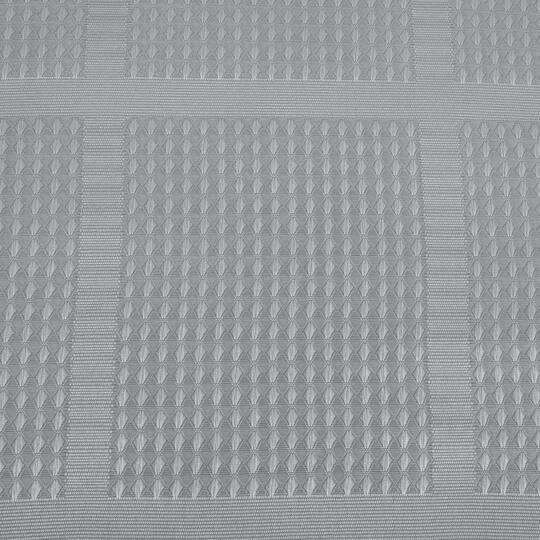 Elle Décor Gray Jacquard Solid Weave Shower Curtain